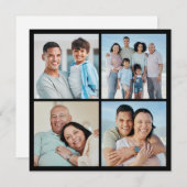 Erstellen Sie Ihre eigene 4-FotoCollage Mitteilungskarte (Vorne/Hinten)