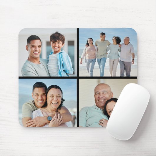 Erstellen Sie Ihre eigene 4-FotoCollage Mousepad (Mit Mouse)