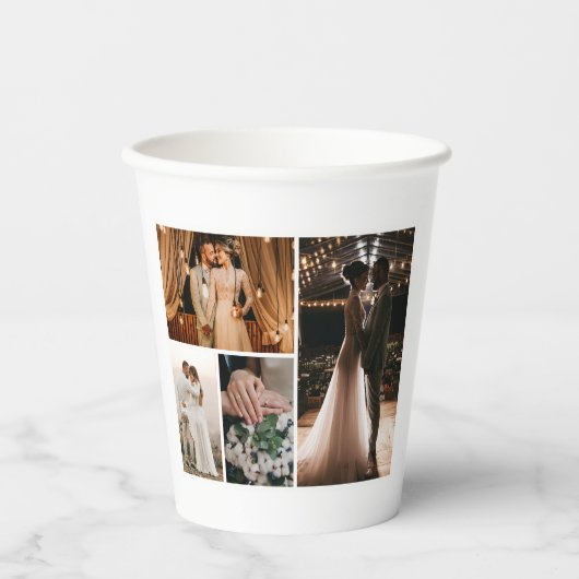 Erstellen Sie Ihre eigene 4-FotoCollage Pappbecher (Vorderseite)