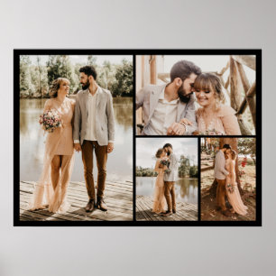 Erstellen Sie Ihre eigene 4-FotoCollage Poster