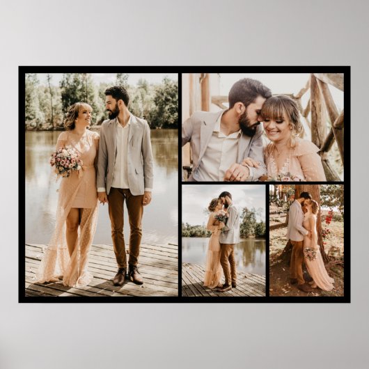 Erstellen Sie Ihre eigene 4-FotoCollage Poster (Vorne)