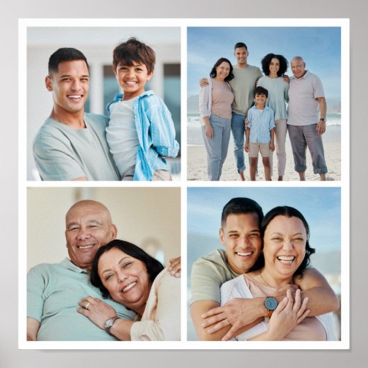 Erstellen Sie Ihre eigene 4-FotoCollage Poster (Vorne)