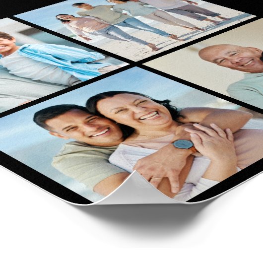 Erstellen Sie Ihre eigene 4-FotoCollage Poster (Ecke)