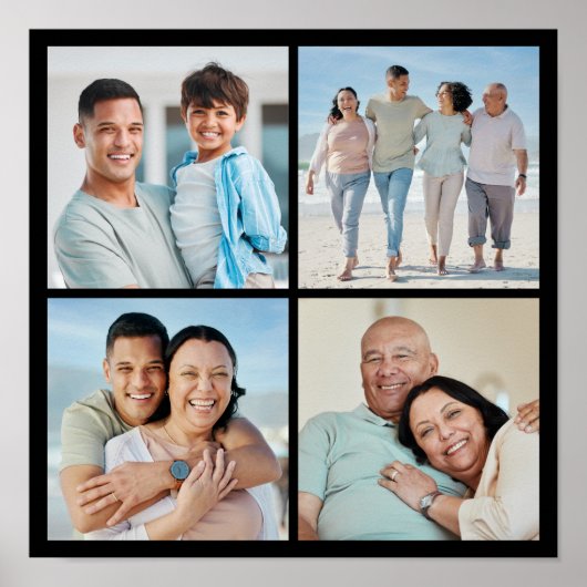 Erstellen Sie Ihre eigene 4-FotoCollage Poster (Vorne)