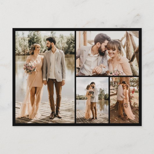 Erstellen Sie Ihre eigene 4-FotoCollage Postkarte (Vorderseite)