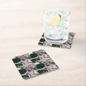 Erstellen Sie Ihre eigene 4-FotoCollage Rechteckiger Pappuntersetzer (Vor Ort)