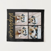 Erstellen Sie Ihre eigene 4 FotoCollage - Script G Wandteppich (Vorderseite (Horizontal))