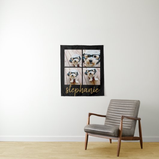 Erstellen Sie Ihre eigene 4 FotoCollage - Script G Wandteppich (Beispiel)