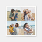 Erstellen Sie Ihre eigene 4-FotoCollage Serviette (Vorderseite)