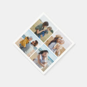 Erstellen Sie Ihre eigene 4-FotoCollage Serviette (Ecke)