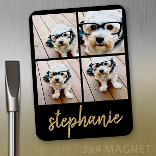 Erstellen Sie Ihre eigene 4 FotoCollage - Skriptna Magnet