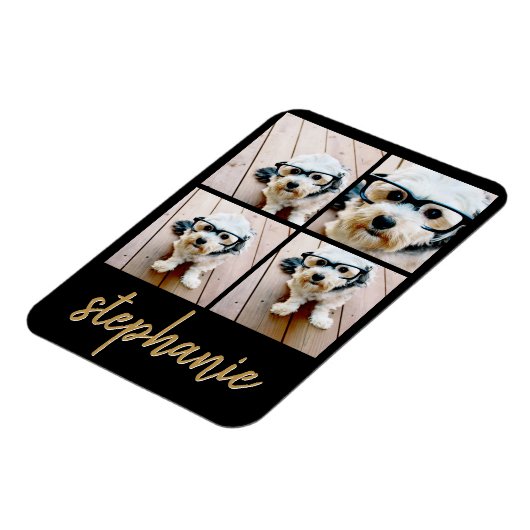 Erstellen Sie Ihre eigene 4 FotoCollage - Skriptna Magnet (Linke Seite)