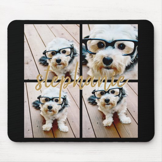 Erstellen Sie Ihre eigene 4 FotoCollage - Skriptna Mousepad (Vorne)