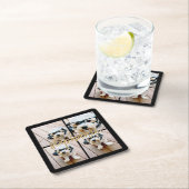 Erstellen Sie Ihre eigene 4 FotoCollage - Skriptna Rechteckiger Pappuntersetzer (Vor Ort)