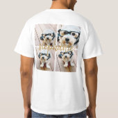 Erstellen Sie Ihre eigene 4 FotoCollage - Skriptna T-Shirt (Rückseite)