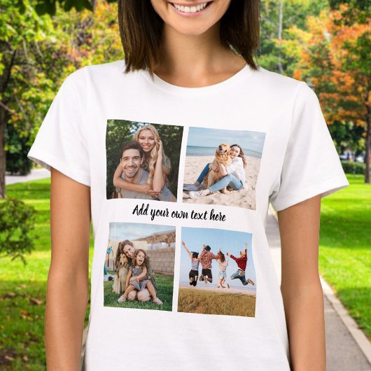 Erstellen Sie Ihre eigene 4-FotoCollage T-Shirt