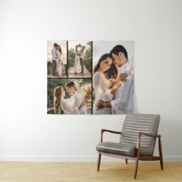 Erstellen Sie Ihre eigene 4-FotoCollage Wandteppich