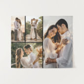 Erstellen Sie Ihre eigene 4-FotoCollage Wandteppich (Vorderseite (Horizontal))