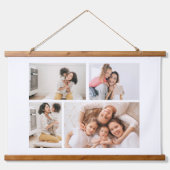 Erstellen Sie Ihre eigene 4-FotoCollage Wandteppich Mit Holzrahmen (Vorne)