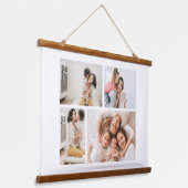 Erstellen Sie Ihre eigene 4-FotoCollage Wandteppich Mit Holzrahmen (Gewinkelt)