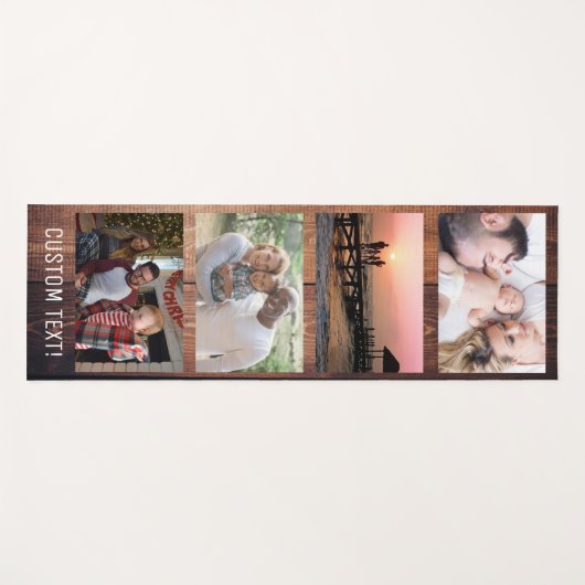 Erstellen Sie Ihre eigene 4 FotoCollage Yogamatte (Vorderseite (Horizontal))