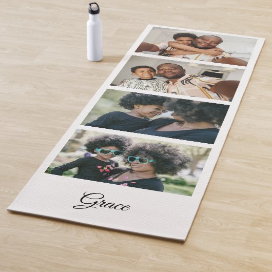 Erstellen Sie Ihre eigene 4-Fotoplatte nach Maß. Yogamatte (Beispiel)