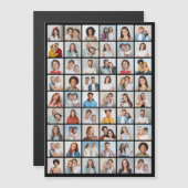 Erstellen Sie Ihre eigene 54 Foto Collage Magnetic Magnetkarte (Vorne/Hinten)