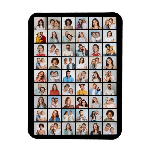 Erstellen Sie Ihre eigene 54 FotoCollage Magnet (Vertikal)