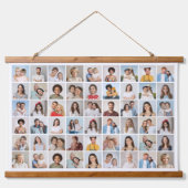 Erstellen Sie Ihre eigene 54 FotoCollage Wandteppich Mit Holzrahmen (Vorne)