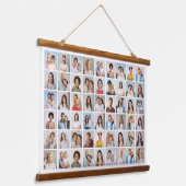 Erstellen Sie Ihre eigene 54 FotoCollage Wandteppich Mit Holzrahmen (Gewinkelt)