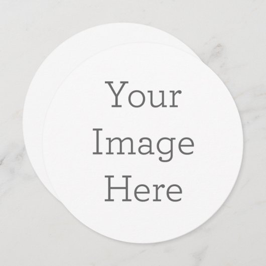 Erstellen Sie Ihre eigene 5.25" Circle Invitation Einladung (Vorne/Hinten)