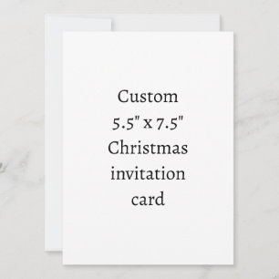 Erstellen Sie Ihre eigene 5,5" x 7,5" Weihnachts- Einladung