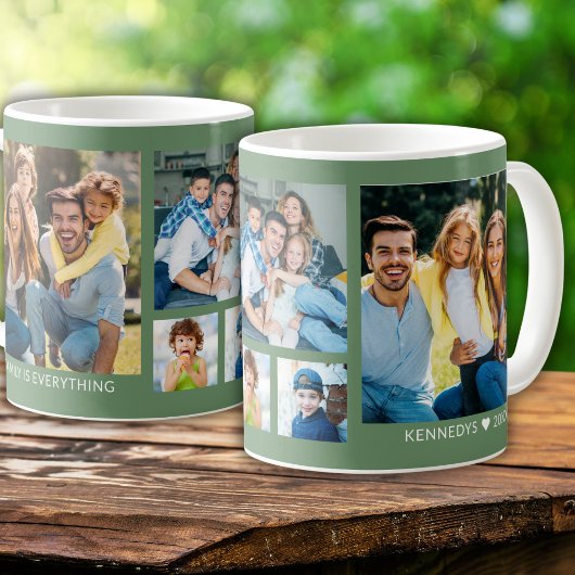 Erstellen Sie Ihre eigene 5-Familie Foto Collage S Kaffeetasse