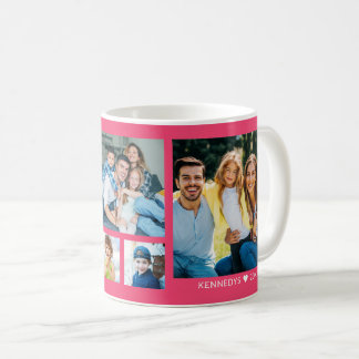 Erstellen Sie Ihre eigene 5-Familienfoto-Collage R Kaffeetasse