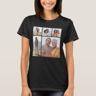 Erstellen Sie Ihre eigene 5-Foto-Collage für Fraue T-Shirt