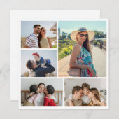 Erstellen Sie Ihre eigene 5 Foto Collage Karte (Vorne/Hinten)
