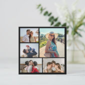 Erstellen Sie Ihre eigene 5 Foto Collage Karte (Stehend Vorderseite)