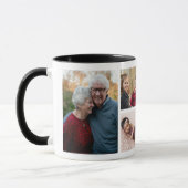 Erstellen Sie Ihre eigene 5-Foto-Collage monogramm Tasse (Links)
