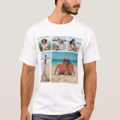 Erstellen Sie Ihre eigene 5-Foto Collage Unisex T-Shirt (Vorderseite)