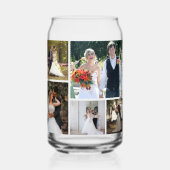 Erstellen Sie Ihre eigene 5-Foto-Hochzeitskollekti Dosenglas (Vorderseite)