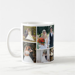 Erstellen Sie Ihre eigene 5-Foto-Hochzeitskollekti Kaffeetasse