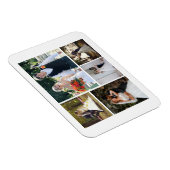 Erstellen Sie Ihre eigene 5-Foto-Hochzeitskollekti Magnet (Rechte Seite)