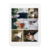 Erstellen Sie Ihre eigene 5-Foto-Hochzeitskollekti Magnet (Vertikal)