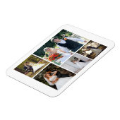 Erstellen Sie Ihre eigene 5-Foto-Hochzeitskollekti Magnet (Linke Seite)