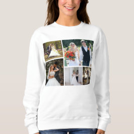 Erstellen Sie Ihre eigene 5-Foto-Hochzeitskollekti Sweatshirt