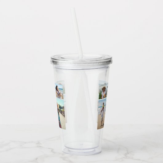 Erstellen Sie Ihre eigene 5-FotoCollage Acryltrinkbecher (Links)