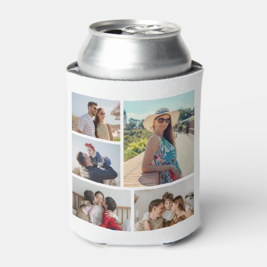 Erstellen Sie Ihre eigene 5-FotoCollage Dosenkühler (Kanne Vorderseite)