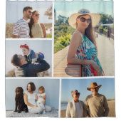 Erstellen Sie Ihre eigene 5-FotoCollage Duschvorhang (Vorderseite)