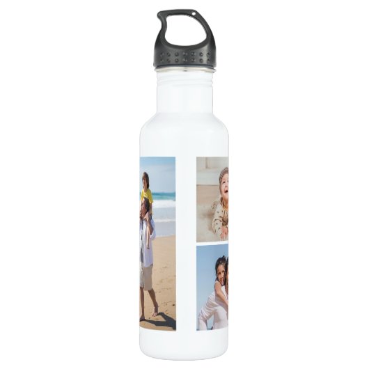 Erstellen Sie Ihre eigene 5-FotoCollage Edelstahlflasche (Rückseite)