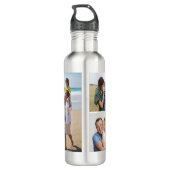 Erstellen Sie Ihre eigene 5-FotoCollage Edelstahlflasche (Rückseite)